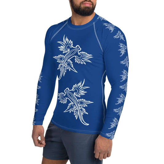 Blue Dragon Nudibranch: Men's Rash Guard Top