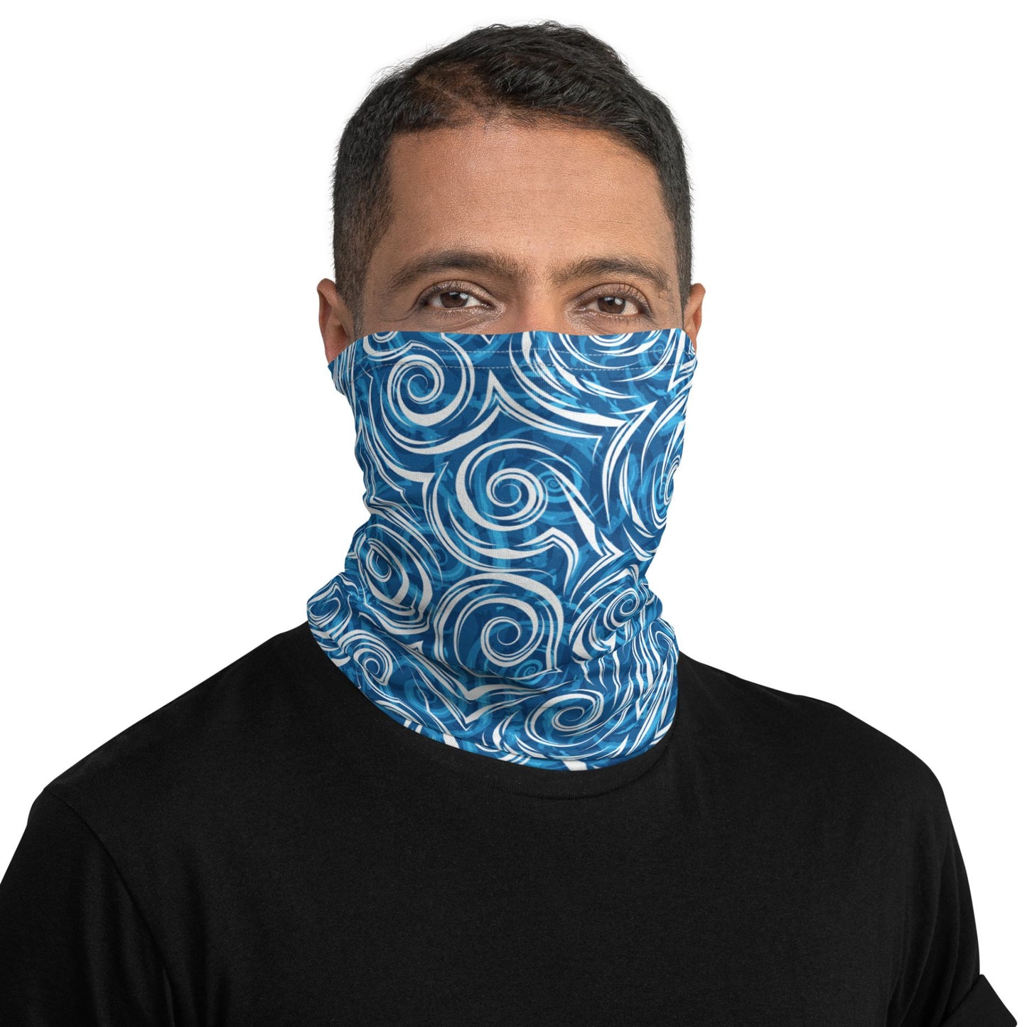 Dive Local Midwest Michigan Ohio Chicagoland Great Lakes Gaiter Buff for Scuba Diving Hair Sun Protection SUP by The Lake Shark