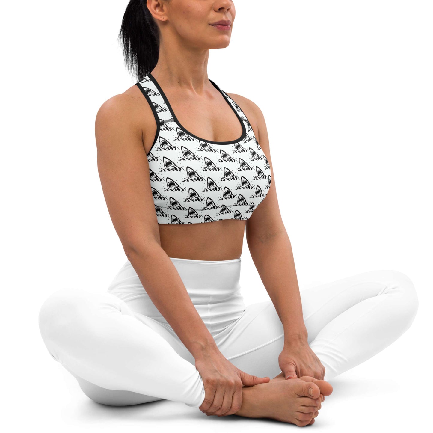 Great White Sharks: Racerback Swim Bra