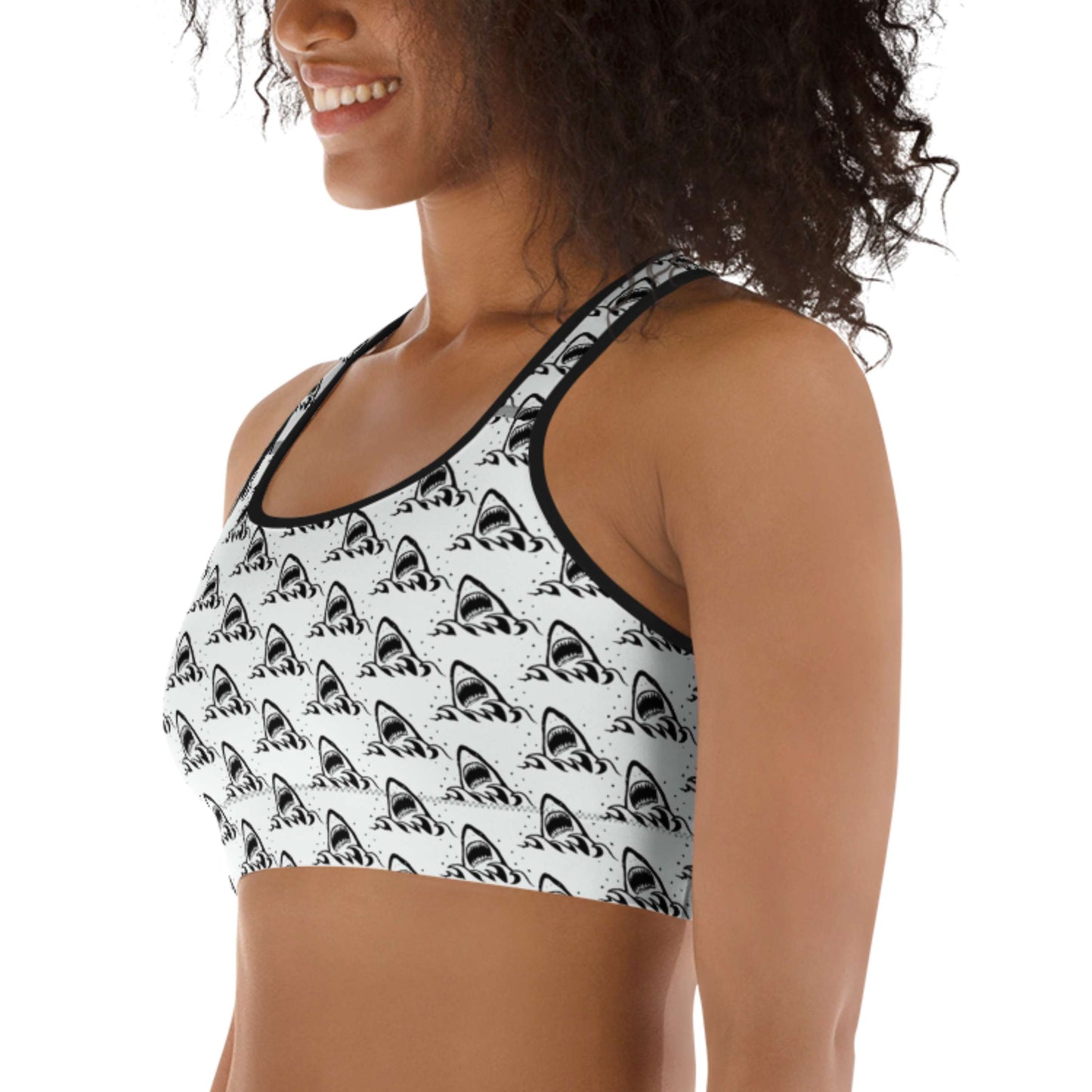 Great White Sharks: Racerback Swim Bra