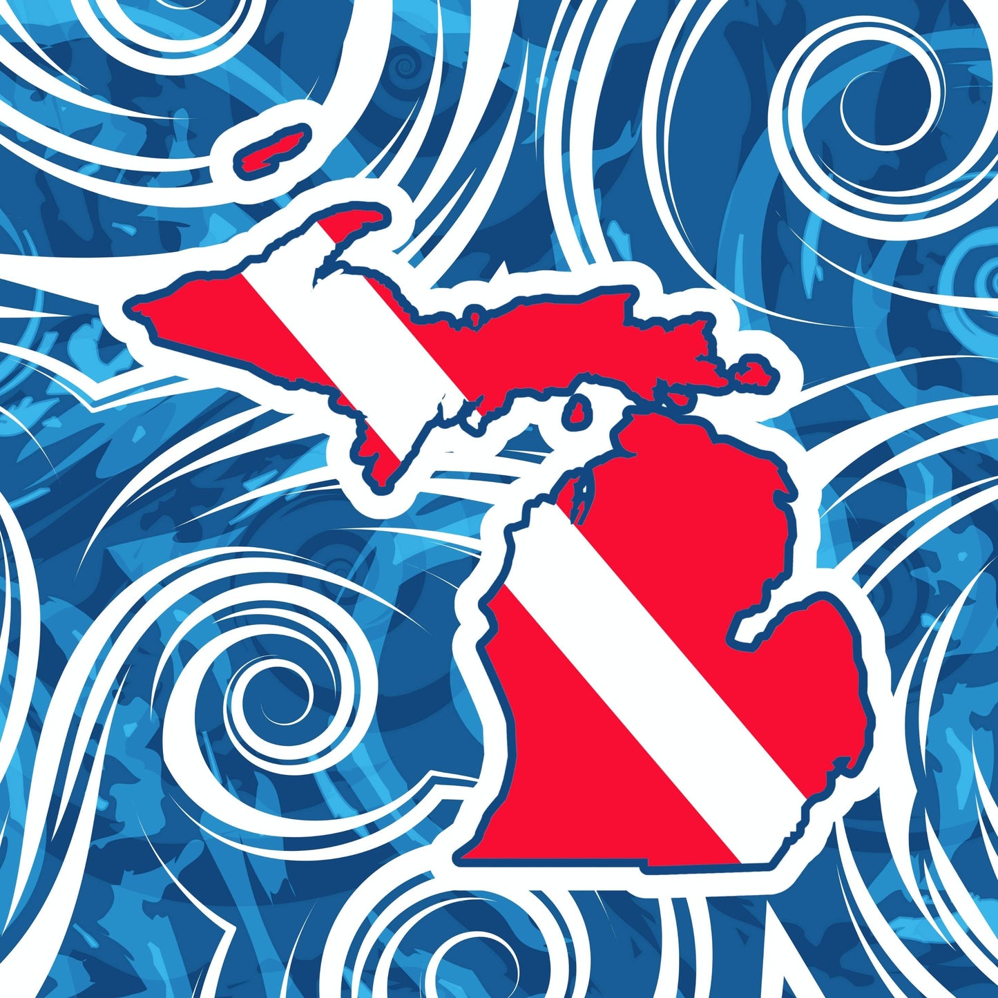 Michigan Local Blues: Women's Rash Guard Top
