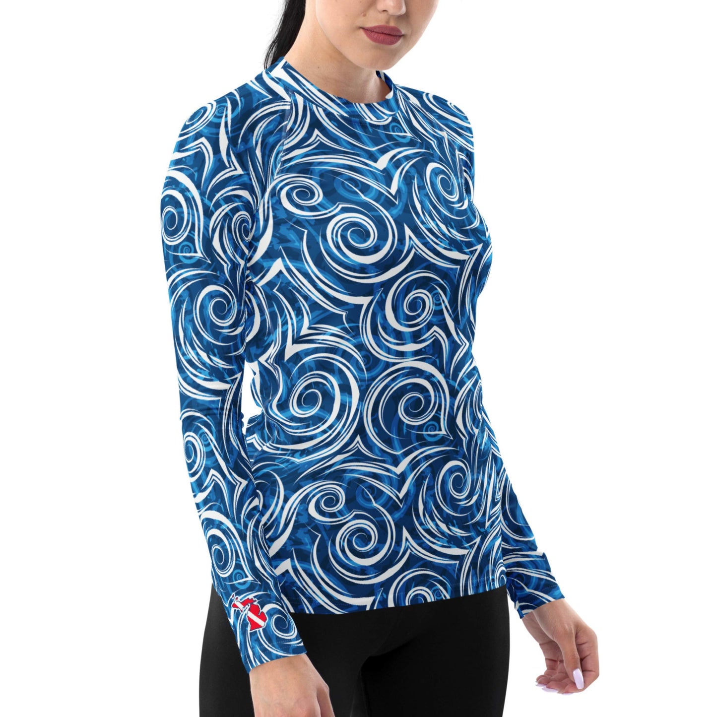Michigan Local Blues: Women's Rash Guard Top