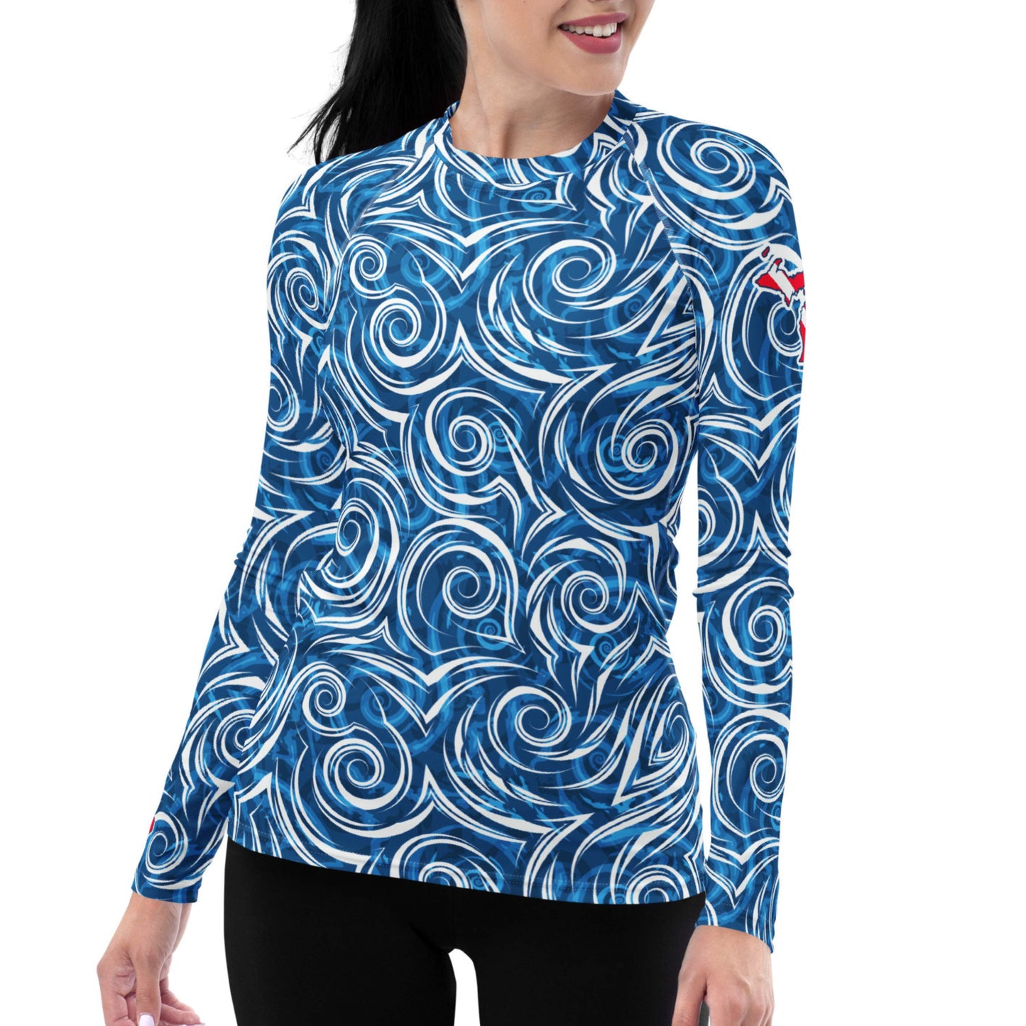 Michigan Local Blues: Women's Rash Guard Top
