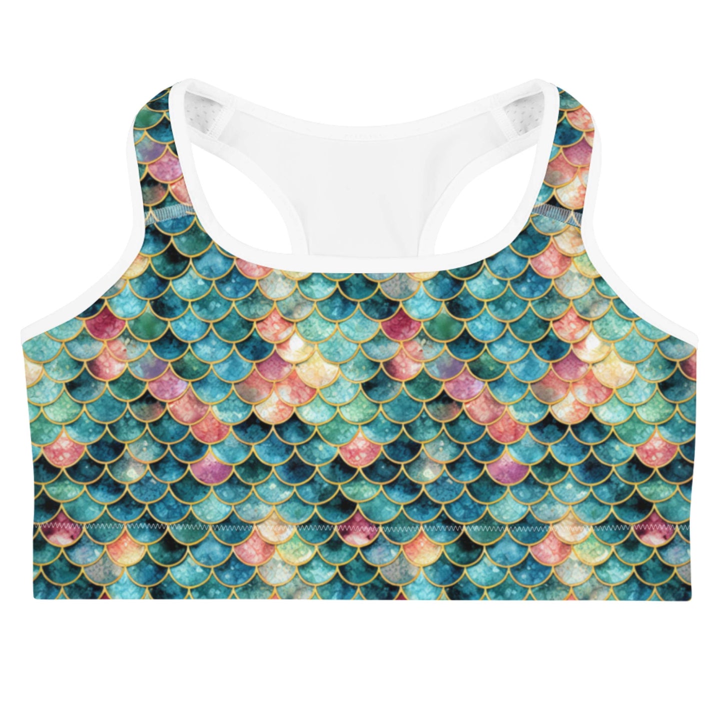 Mermaid Jewel: Racerback Swim Bra
