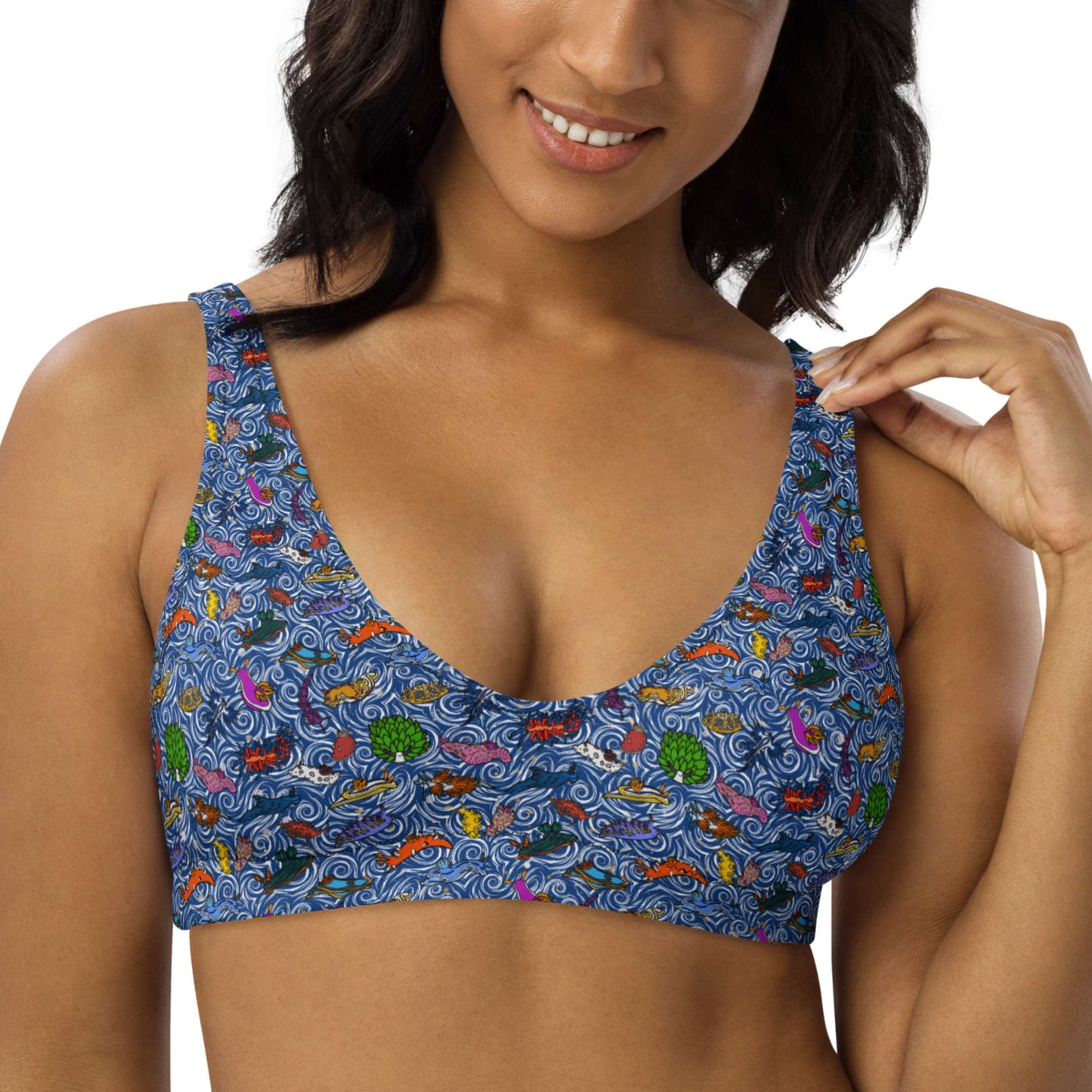Nudibranch Sea Slugs: Bikini Top in Deep-Sea Blue