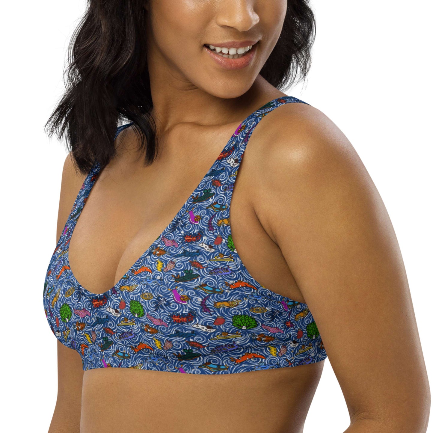 Nudibranch Sea Slugs: Bikini Top in Deep-Sea Blue