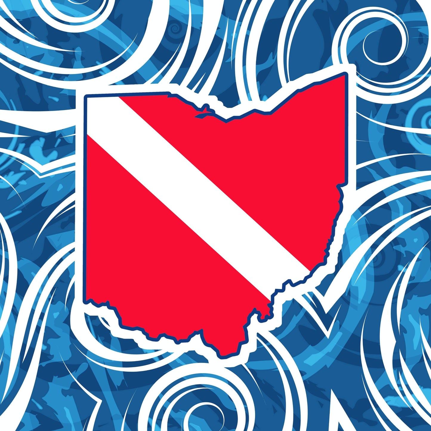 Ohio Local Blues: Women's Rash Guard Top