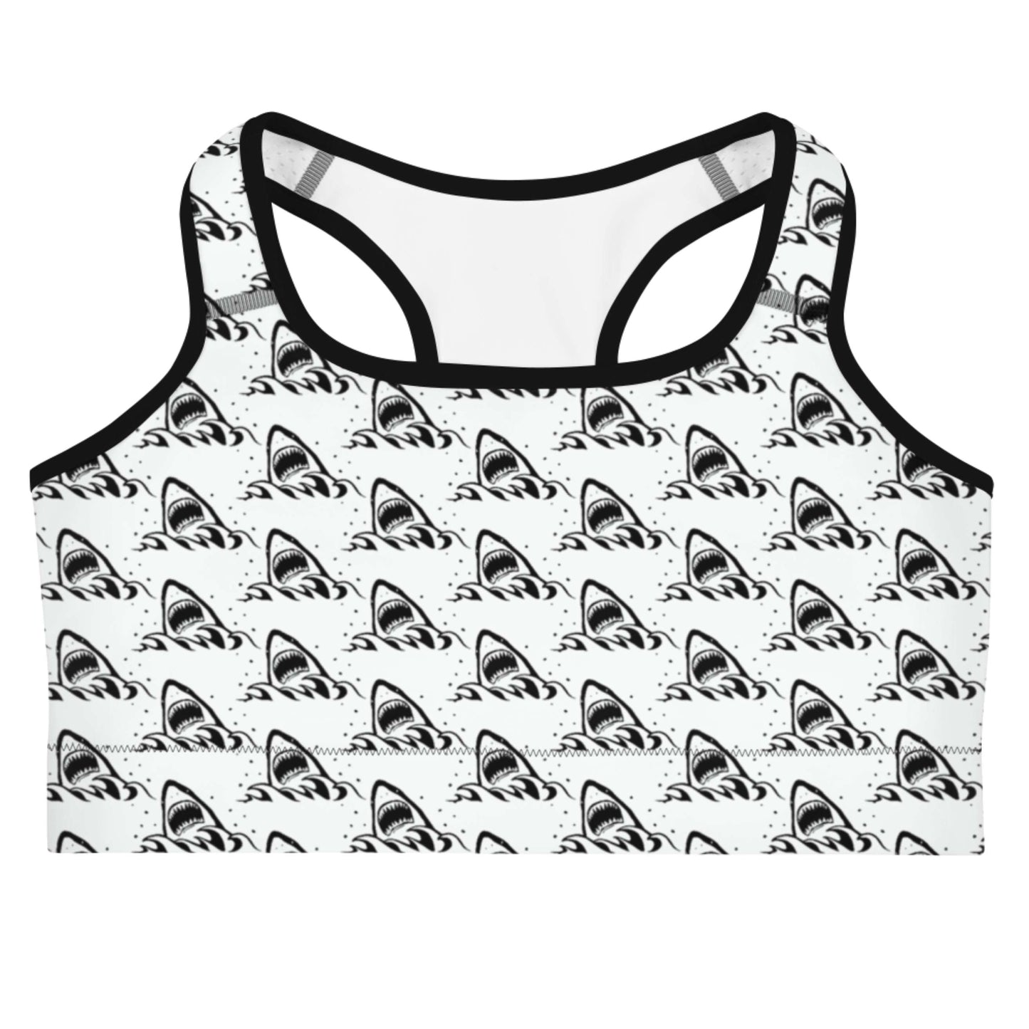 Great White Sharks: Racerback Swim Bra