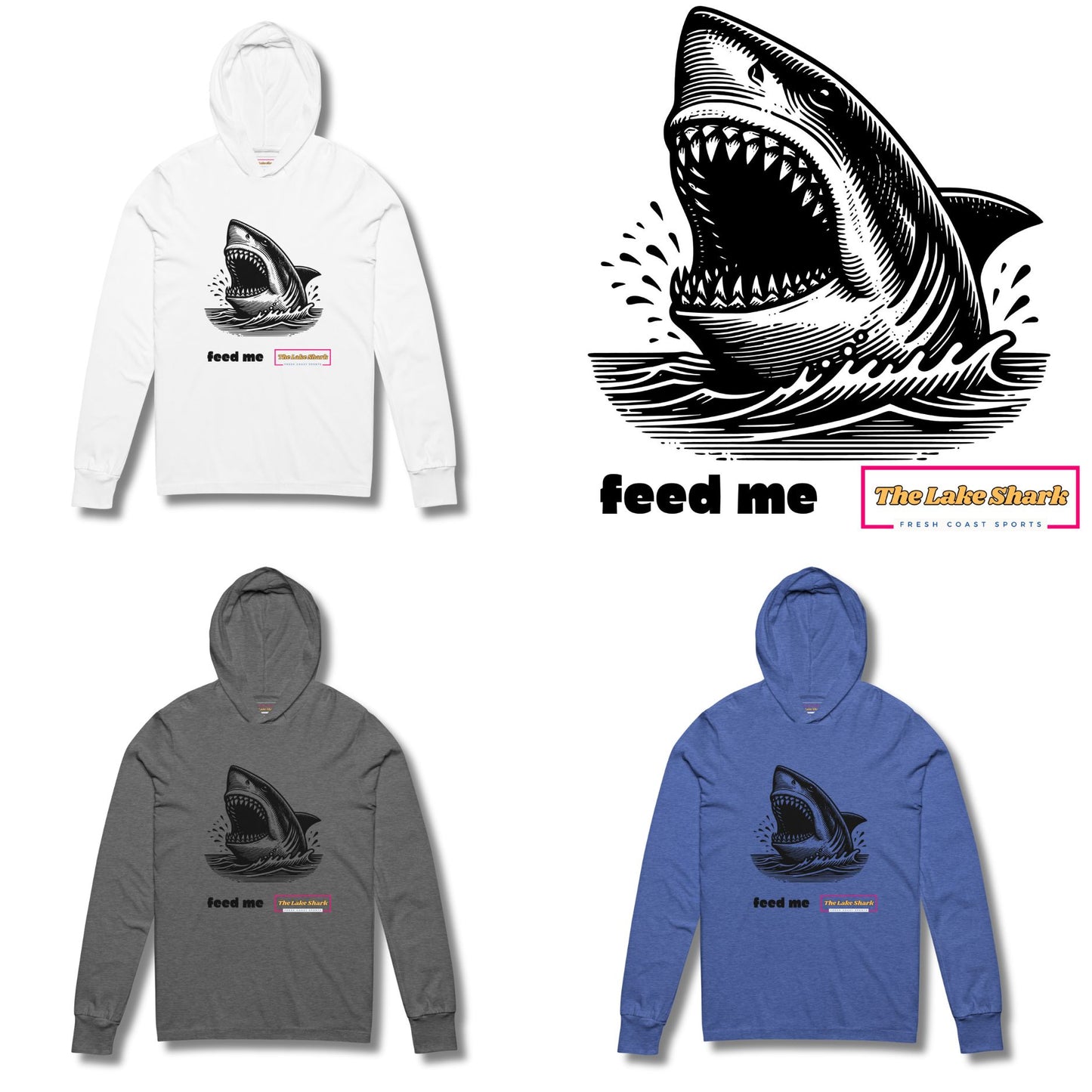 Feed Me! Shark Hoodie Shirt