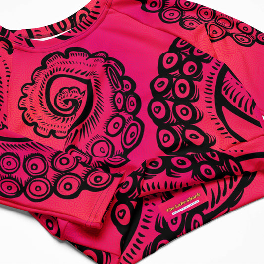 Tentacle Twist: Crop-Top Rashguard