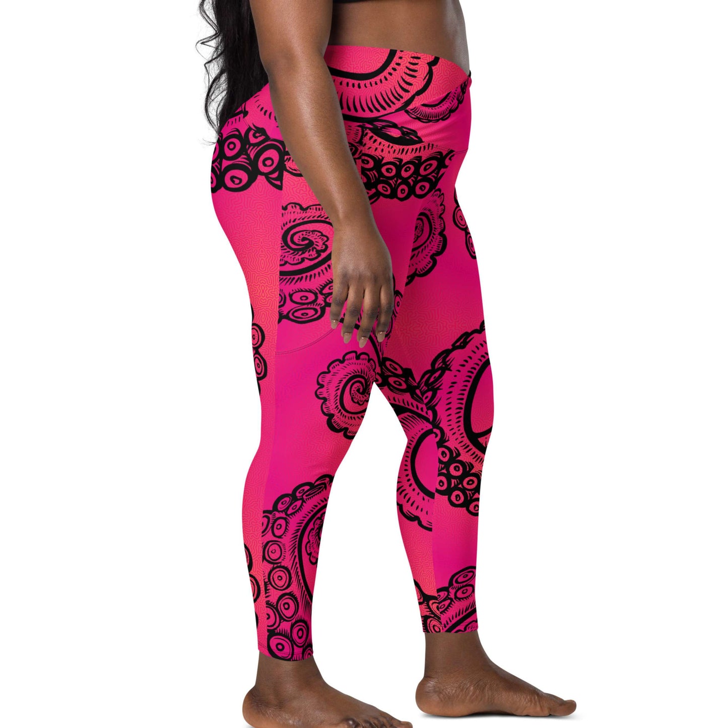 Tentacle Twist: Women's Swim & Sports Leggings