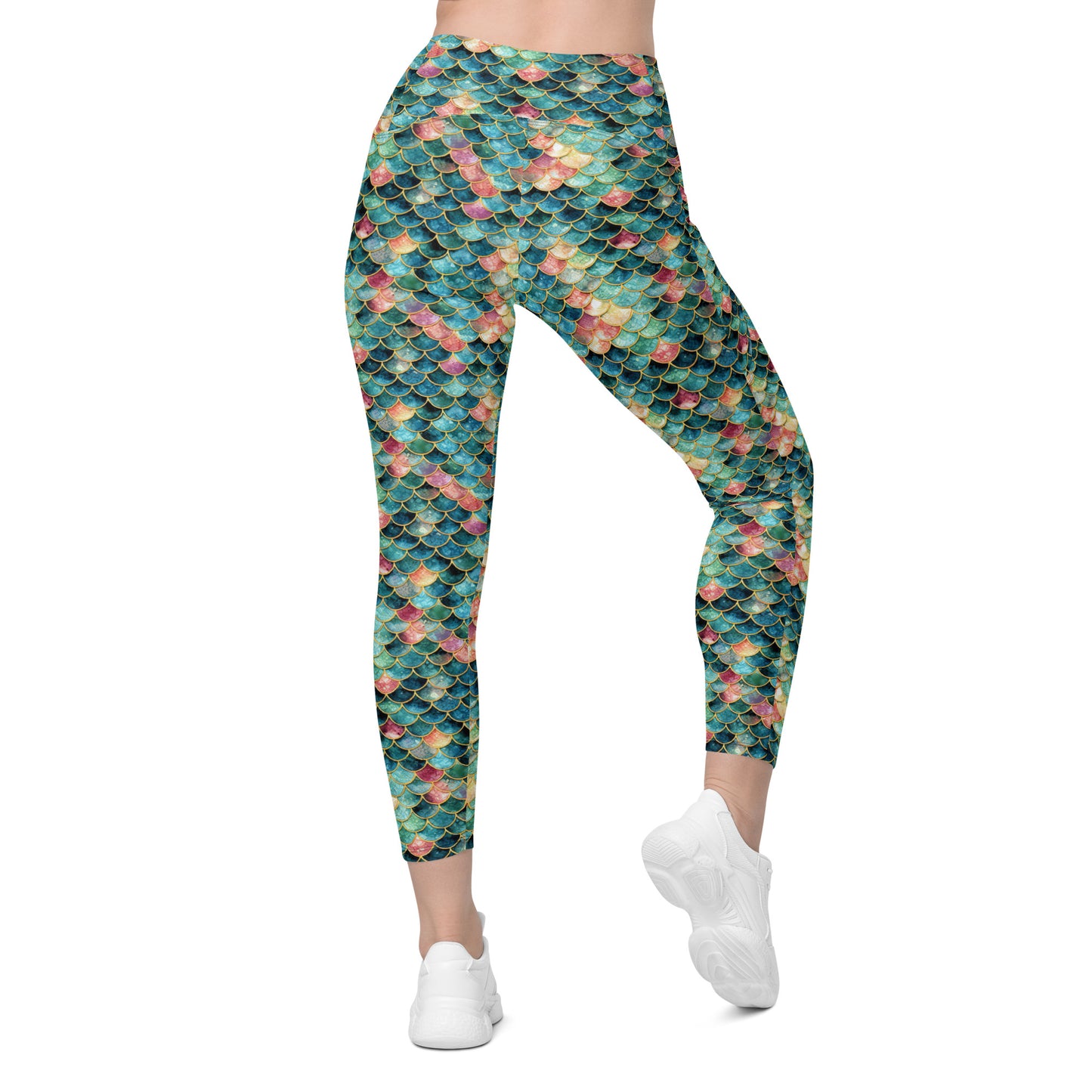 Mermaid Jewel: Women's Swim & Sports Leggings