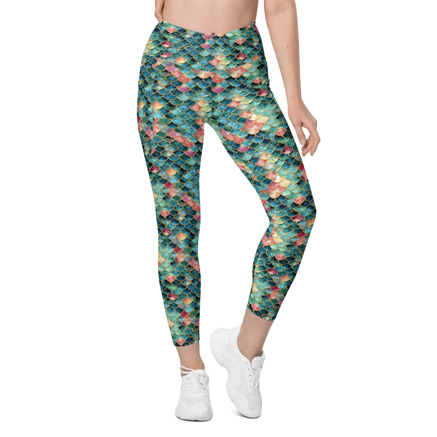 Mermaid Jewel: Women's Swim & Sports Leggings