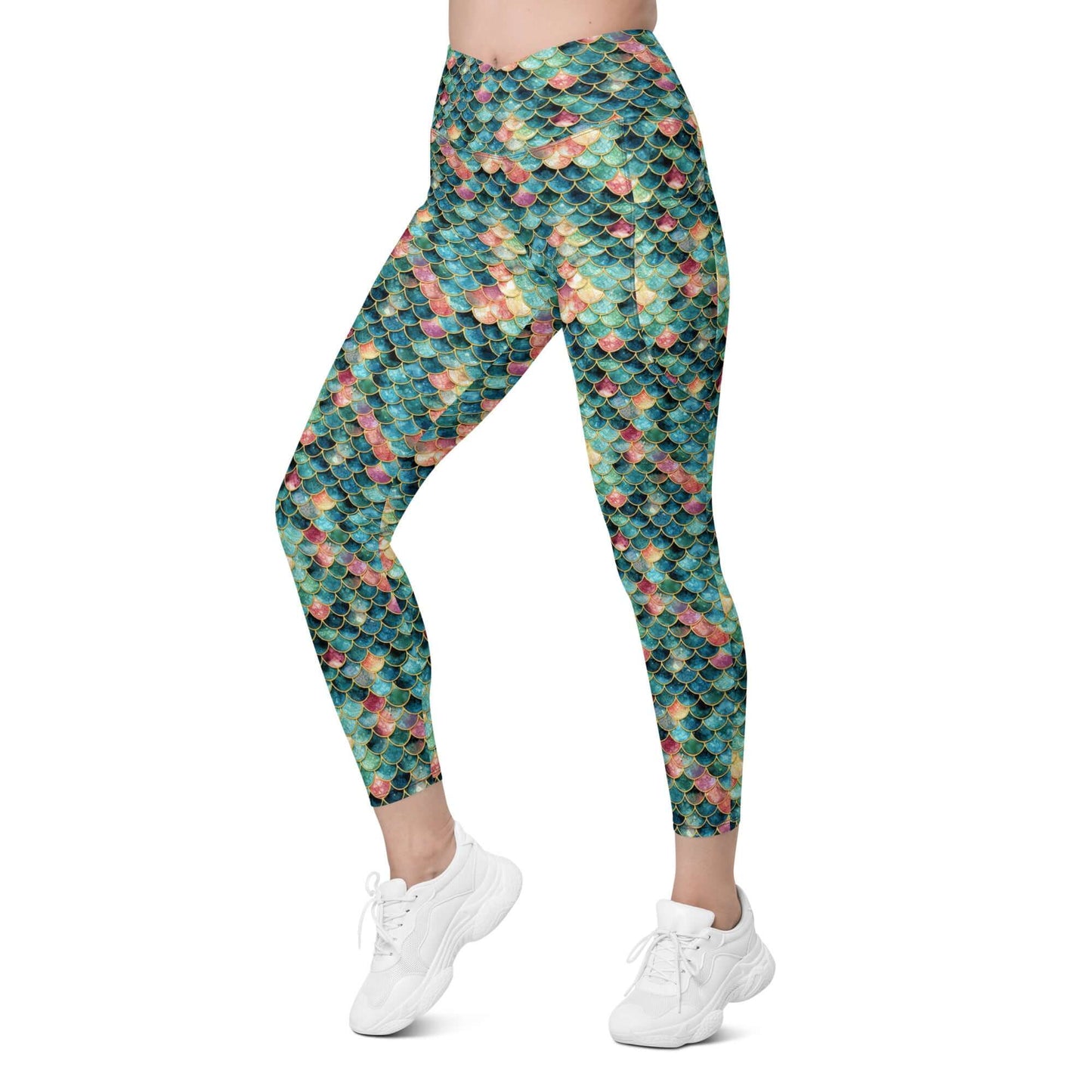 Mermaid Jewel: Women's Swim & Sports Leggings