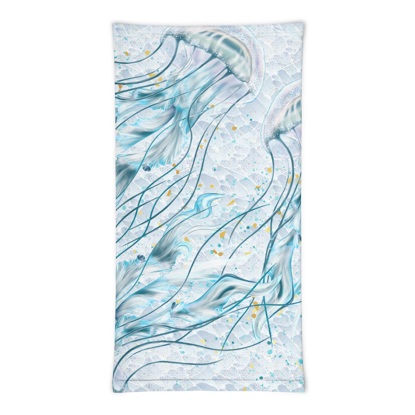 Jellyfish Designer Gaiter Buff for Scuba Diving Hair Sun Protection SUP by The Lake Shark