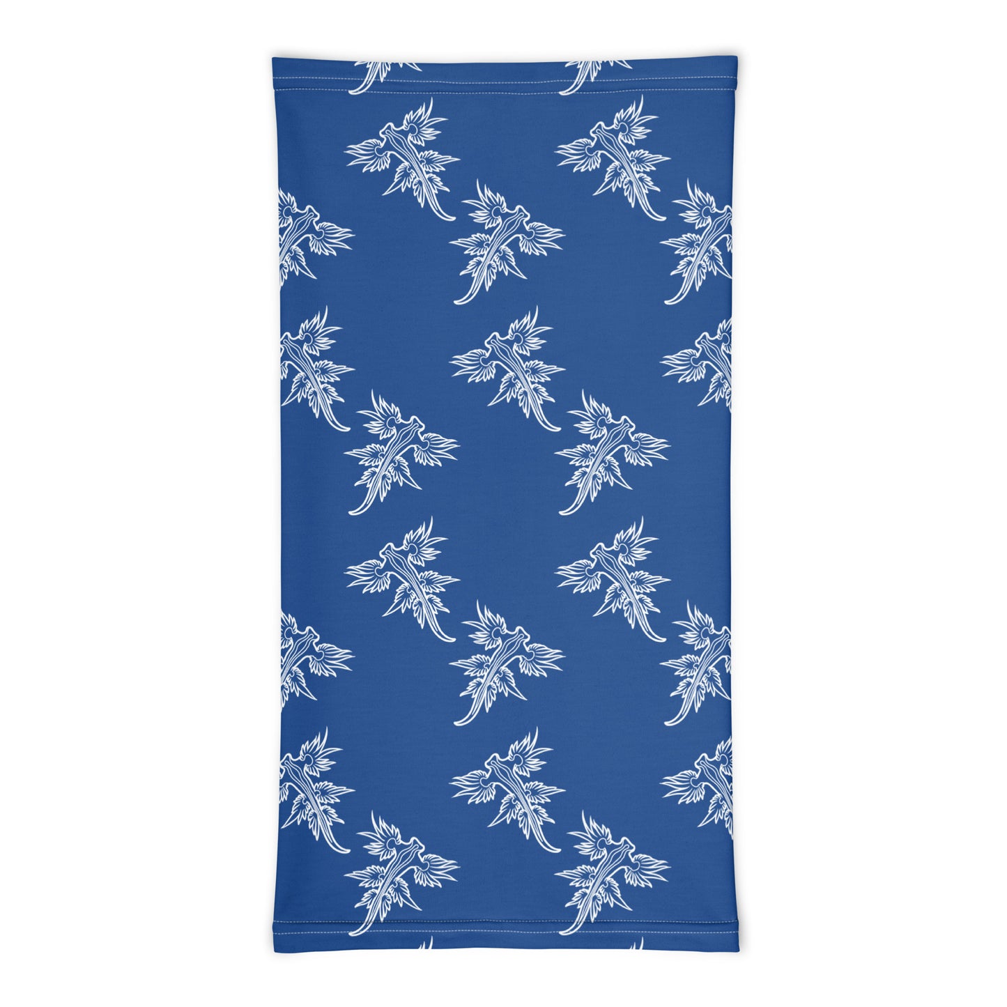 Nudibranch Sea Slugs Blue Dragon Graphic Design Gaiter Buff for Scuba Diving Hair Sun Protection SUP by The Lake Shark