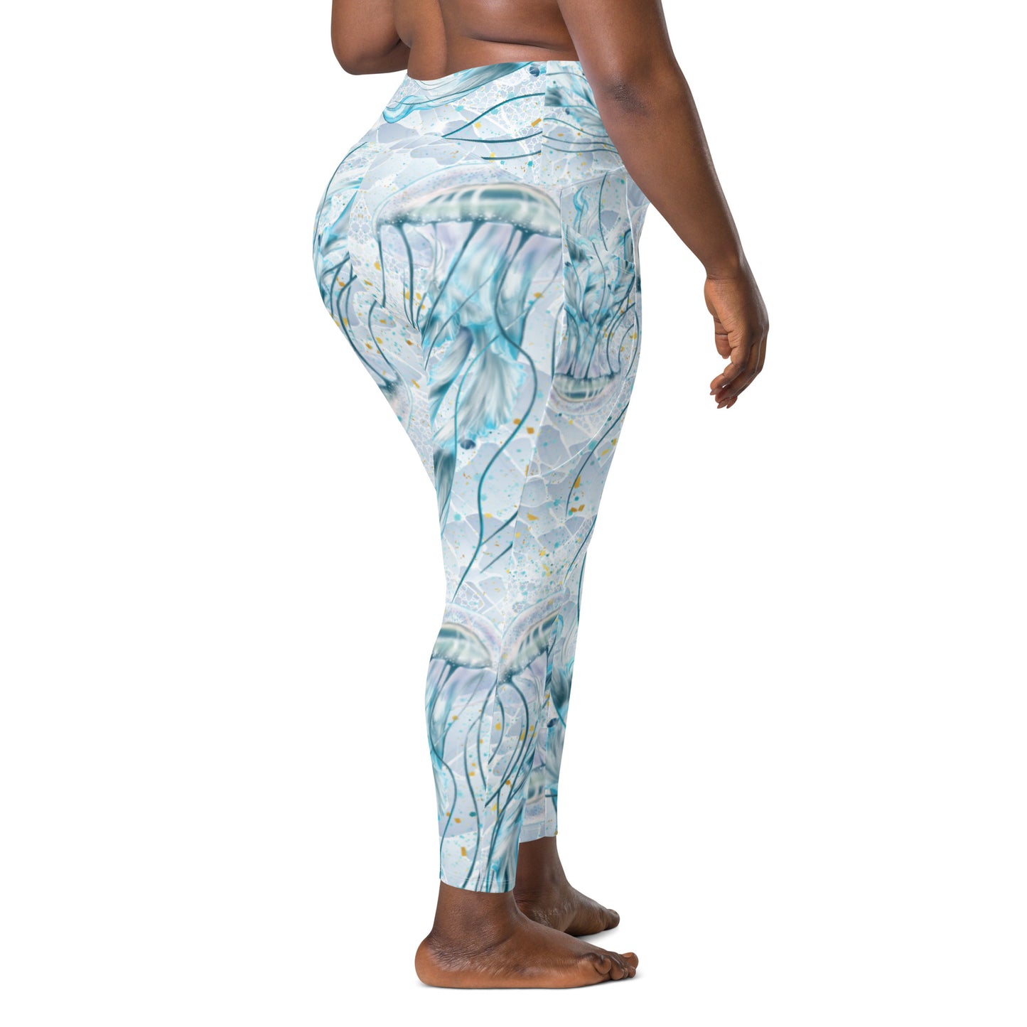Jellyfish Mist: Women's Swim & Sports Leggings