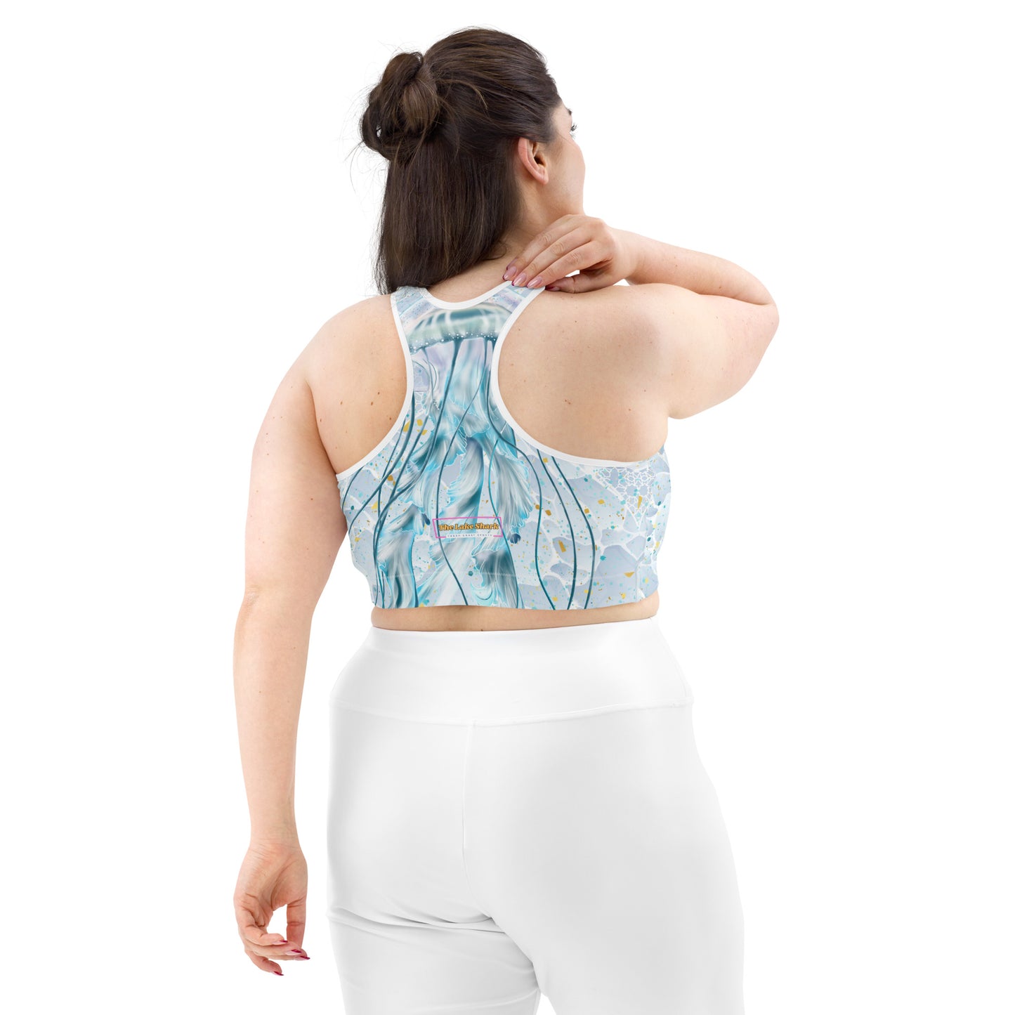 Jellyfish Mist: Swim & Sports Hybrid Bra Top