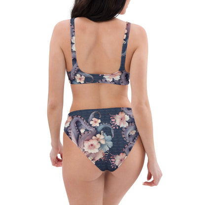 Aloha Octopus: Bikini Set in Night Dive Navy
