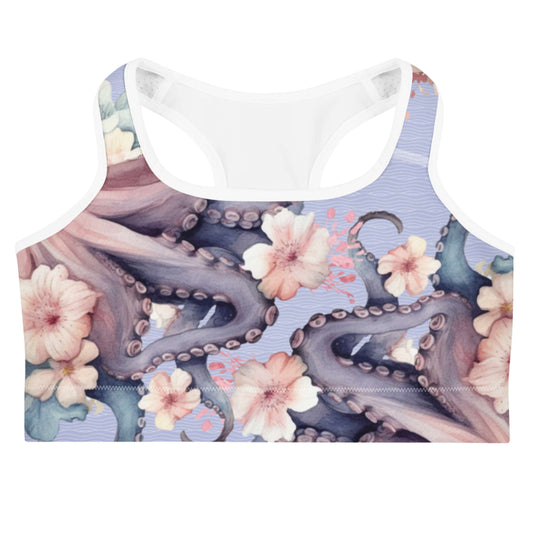 Aloha Octopus: Racerback Swim Bra