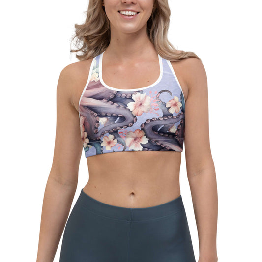 Aloha Octopus: Swim & Sports Hybrid Bra Top