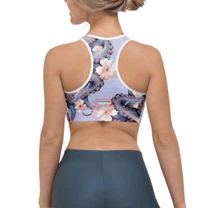 Aloha Octopus: Racerback Swim Bra