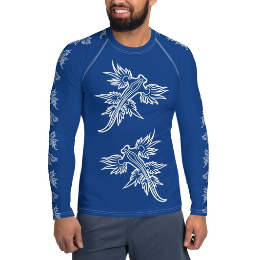 Blue Dragon Nudibranch: Men's Rash Guard Top