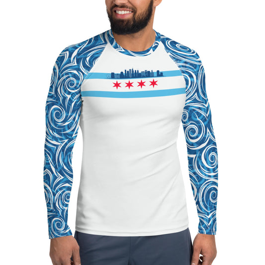 Chicago Local Blues: Men's Rash Guard Top