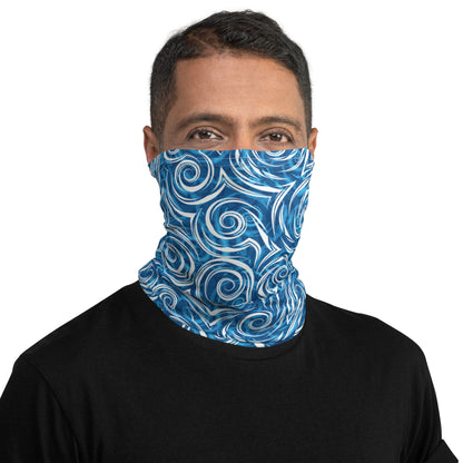 Dive Local Midwest Michigan Ohio Chicagoland Great Lakes Gaiter Buff for Scuba Diving Hair Sun Protection SUP by The Lake Shark 
