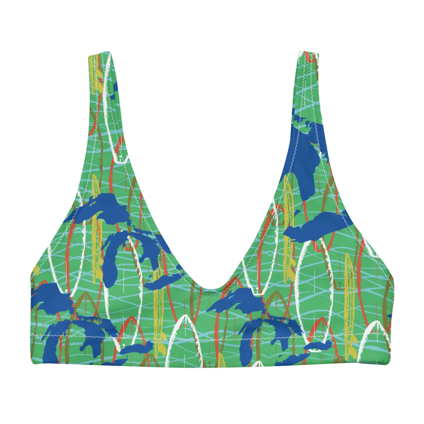 Great Lakes Camo: Bikini Top