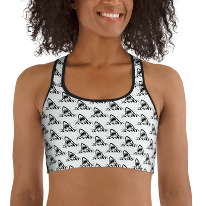 Great White Sharks: Racerback Swim Bra