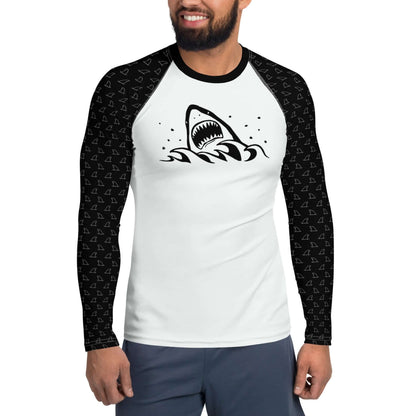 Great White Sharks: Men's Rash Guard Top