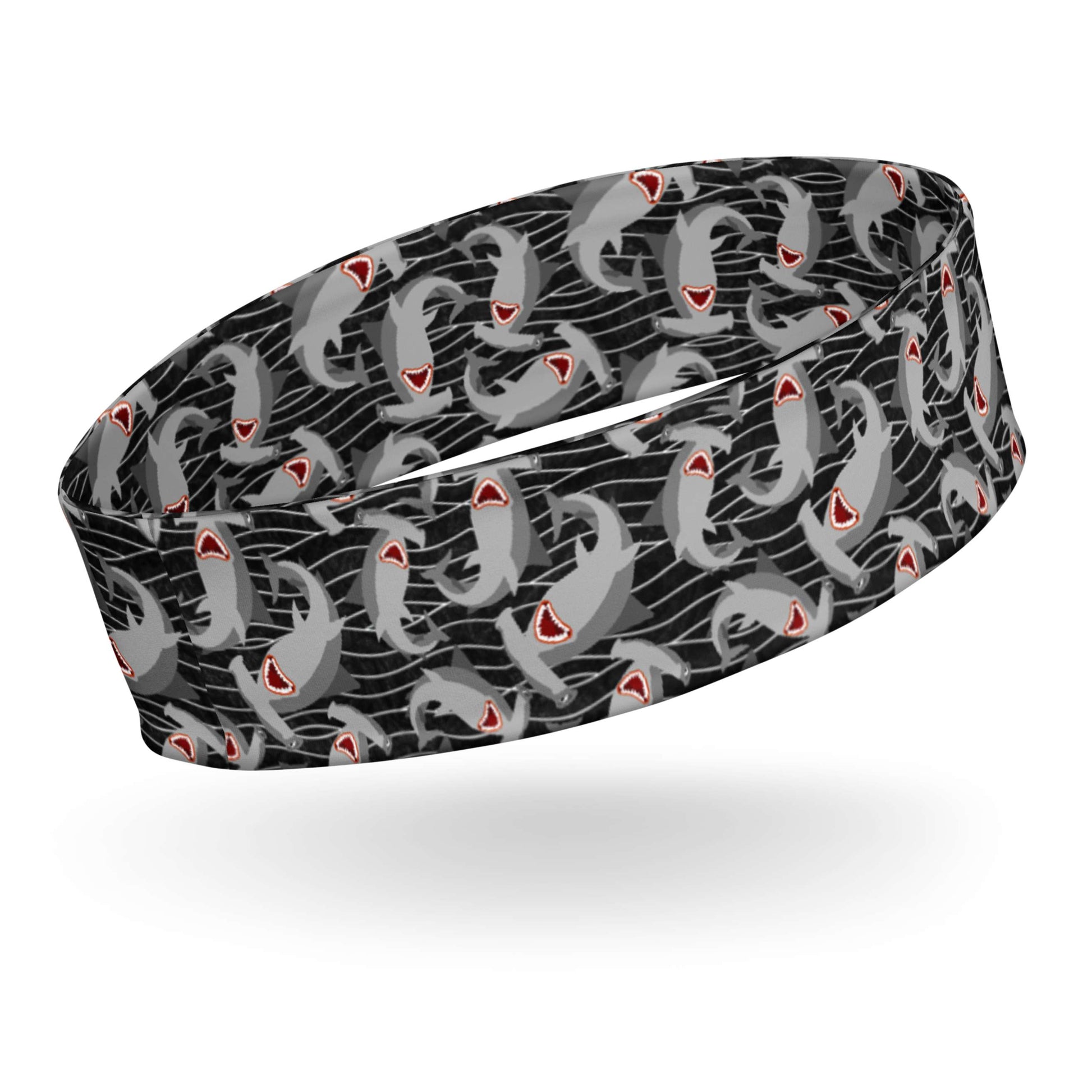 Hammerhead Sharks Headband for Scuba Diving Hair SUP Snorkel Sun Protection Made in the USA
