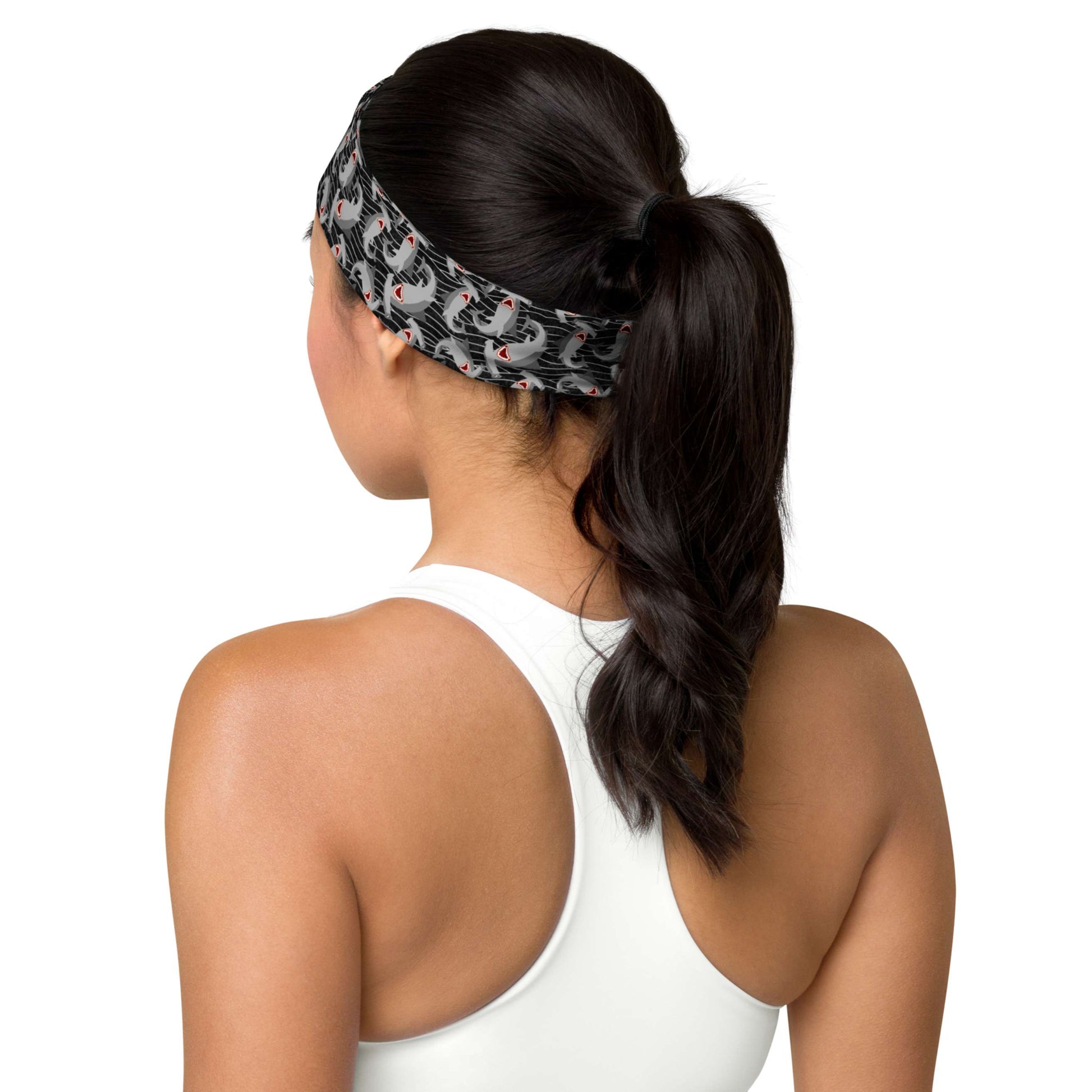 Hammerhead Sharks Headband for Scuba Diving Hair SUP Snorkel Sun Protection Made in the USA