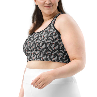 Hammerhead Sharks: Racerback Swim Bra