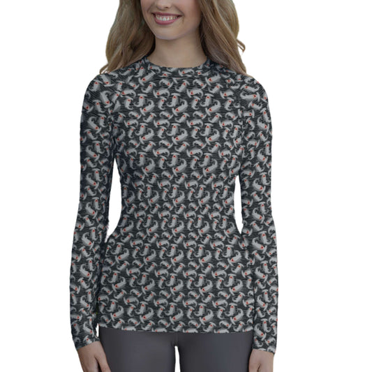Hammerhead Sharks: Women's Rash Guard Top