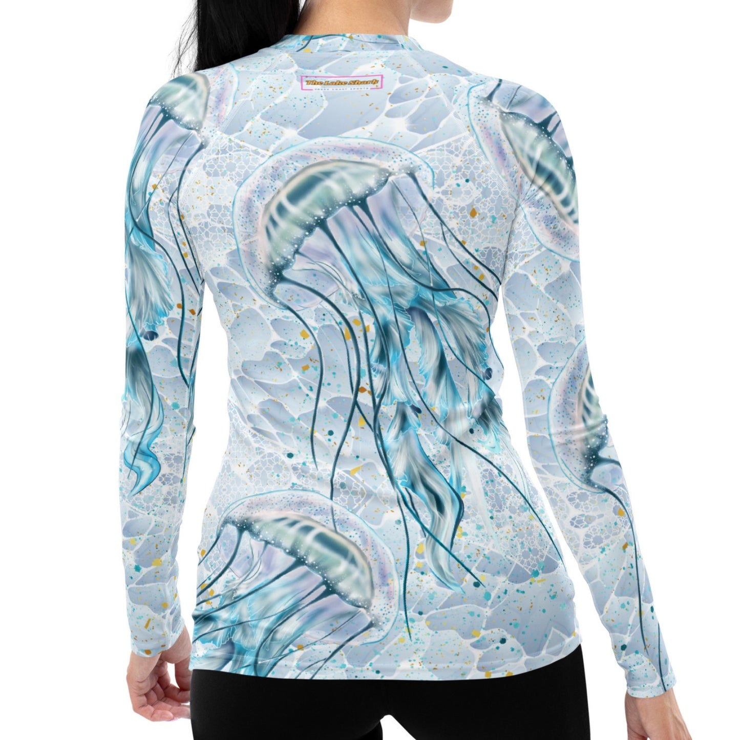 Jellyfish Mist: Women's Rash Guard Top