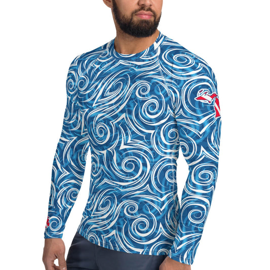 Michigan Local Blues: Men's Rash Guard Top