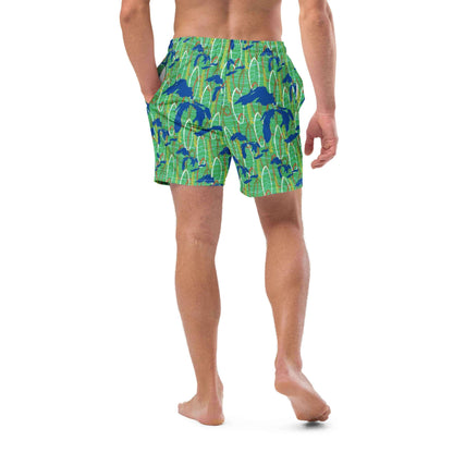 Great Lakes Camo: Swim Trunks