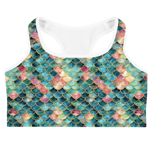Mermaid Jewel: Racerback Swim Bra