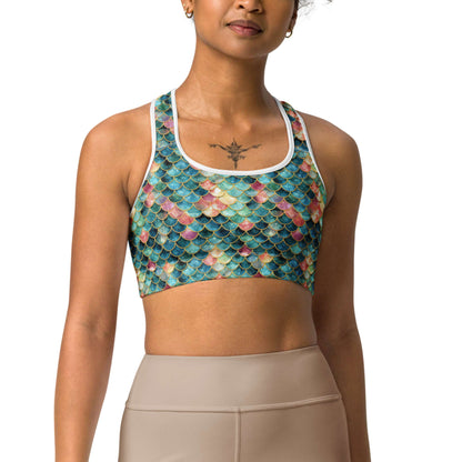 Mermaid Jewel: Racerback Swim Bra