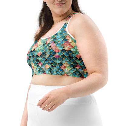 Mermaid Jewel: Racerback Swim Bra
