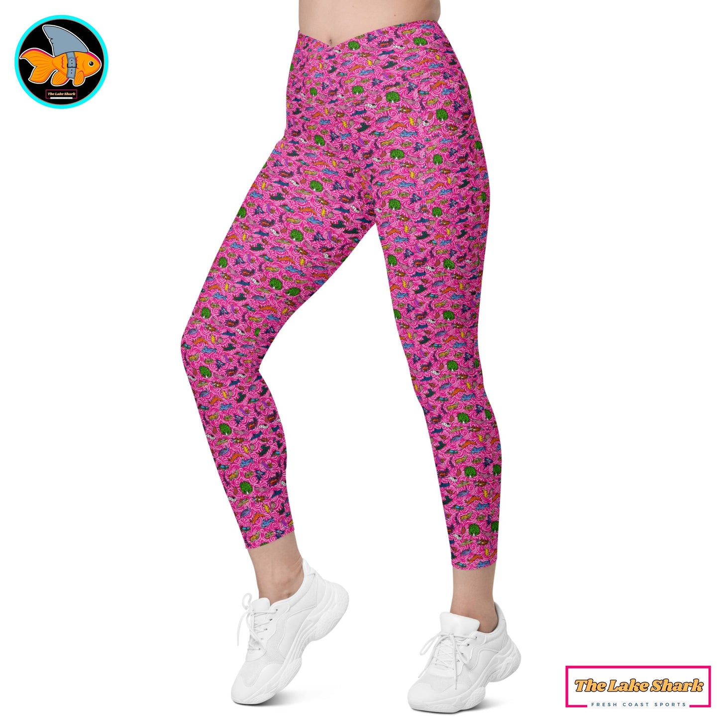 Nudibranch Sea Slugs: Women's Swim & Sports Leggings in Pink