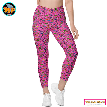 Nudibranch Sea Slugs: Women's Swim & Sports Leggings in Pink