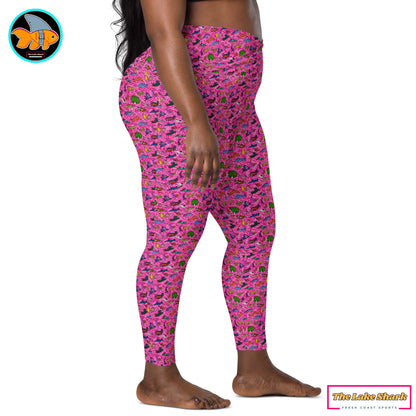Nudibranch Sea Slugs: Women's Swim & Sports Leggings in Pink