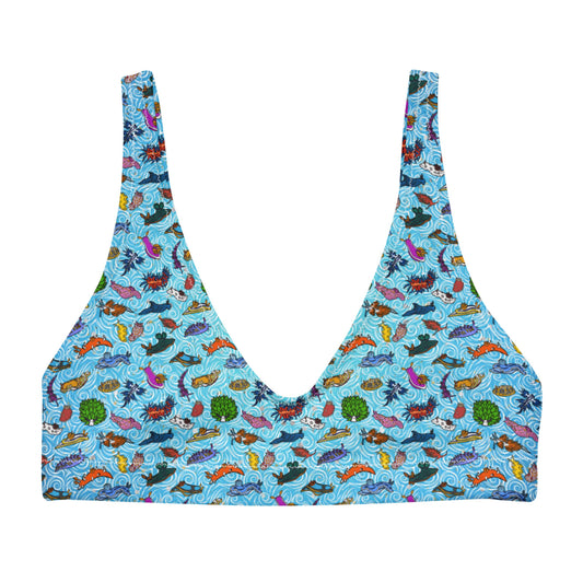 Nudibranch Sea Slugs: Bikini Top in Blue