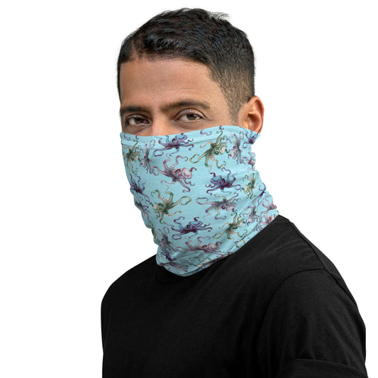 Octo Splats: Gaiter Buff in Light Blue