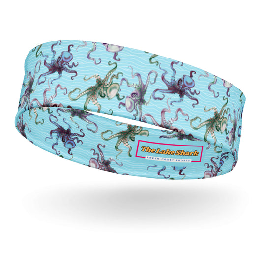 Octopus Splats Headband in Light Blue