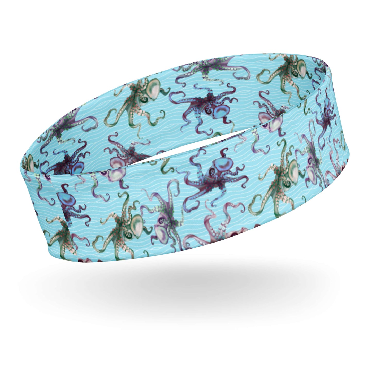 Octopus Splats Headband in Light Blue