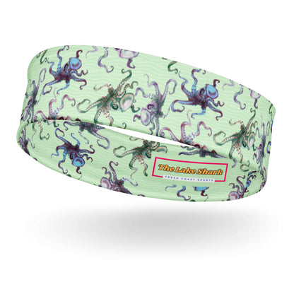 Octopus Splats Headband in Light Green